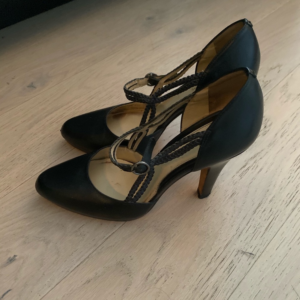 Good condition Cole Haan Mary Jane braided pumps